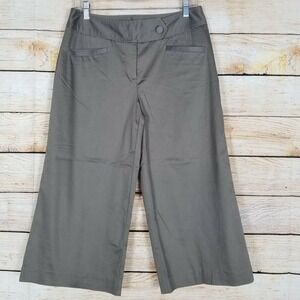 Worthington Womens 8 Cropped Pants Brown Modern Fit‎ Capri Shorts Career Slacks